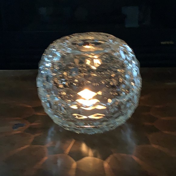 Accents Vintage Clear Cube Glass Pattern 2 Piece Globe Fairy Light